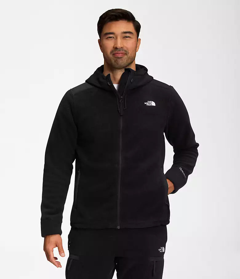 ALPINE POLARTEC 200 FULL ZIP HOODED JACKET BLACK – hobby·ism